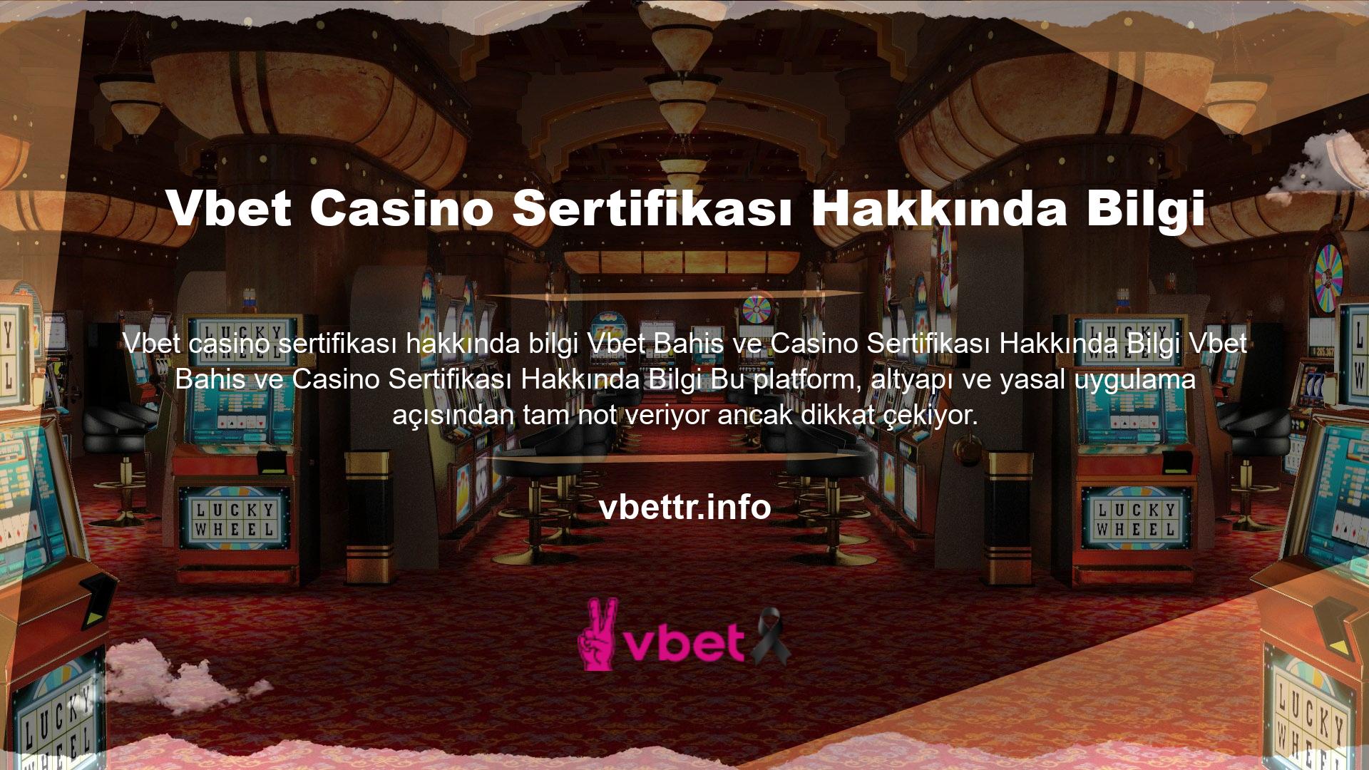Bu oyun ve casino sertifikası yalnızca premium şirketlere sunulmaktadır